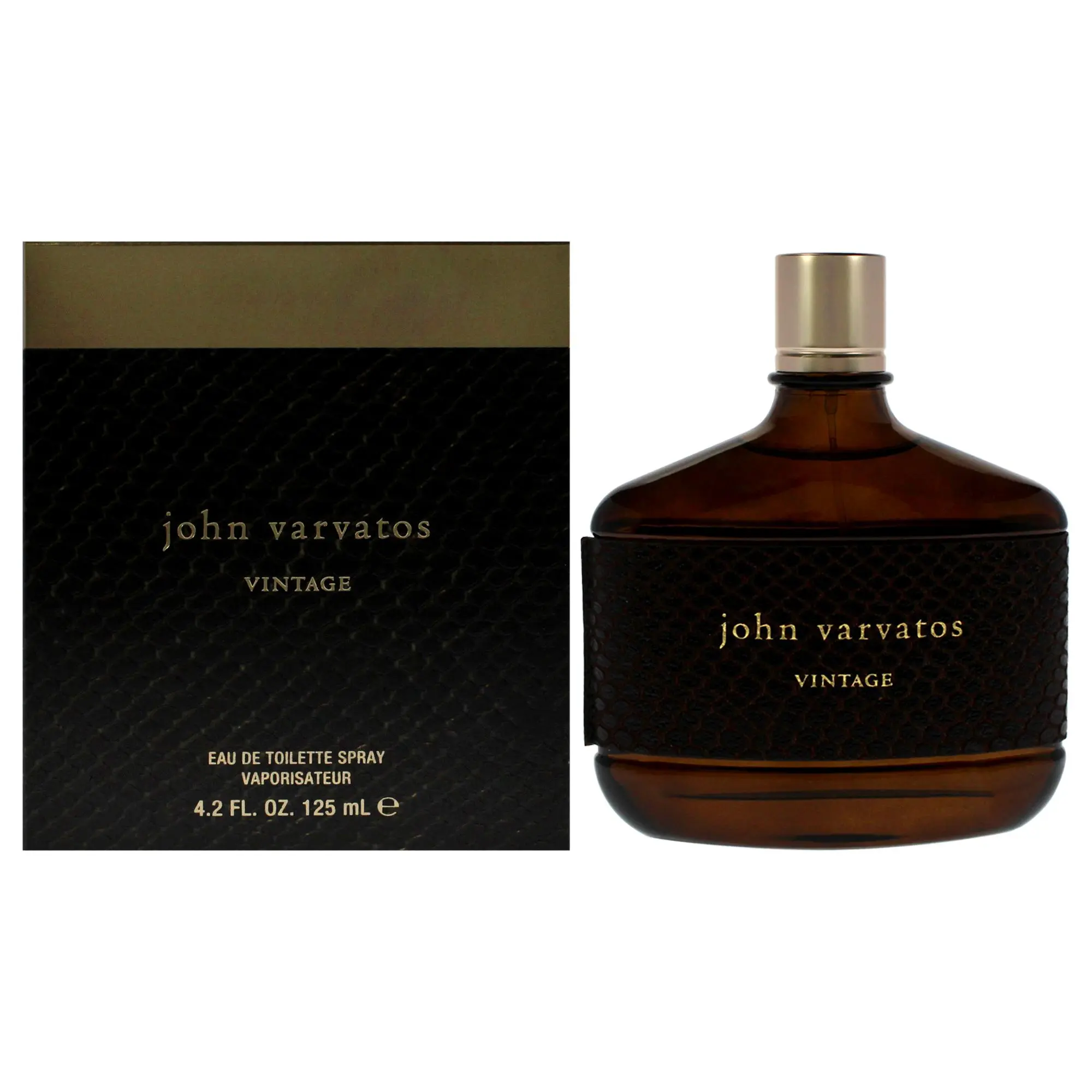 John Varvatos Vintage Eau de Toilette Spray for Men, Long-Lasting Fresh Scent for Daily Wear, 4.2 fl oz