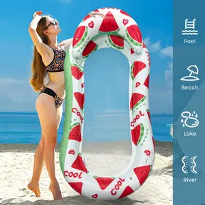 Watermelon Pool Floats, New Watermelon Swimming Rings, Multifunctional Inflatable Pool Toys for Pool Parties, Summer Beach Activities