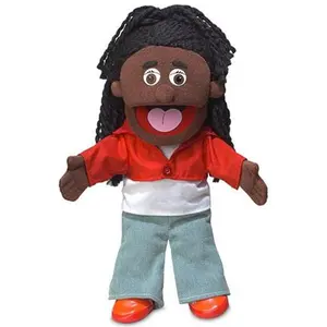 Sierra, Girl Puppet, Black (14")