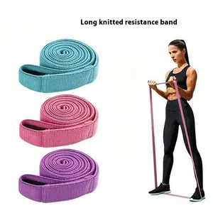 Fabric Resistance Bands for Working Out, 3 and 4 Levels Bootybands, Long Resistance Bands for Women and Men, Elastic Bands for Exercise, Workout Bands