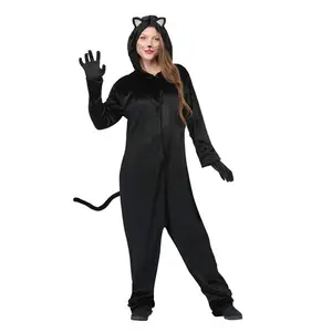 Plus Size Black Cat Costume for Adults