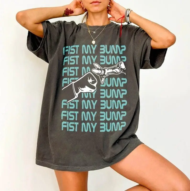Gildan Project Hail Mary "Fist My Bump" Unisex Classic Fit Graphic T-Shirt, Cute 100% Cotton Round Neck Top, Graphic Print, Basic