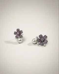 Cherry Blossom Freshwater Pearls Stud Earrings