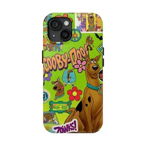 Scooby Doo Phone Case, Green Cartoon Tough Protective Cover, Compatible with iPhone 11-17 Pro Max/Plus and Samsung Galaxy S23-25