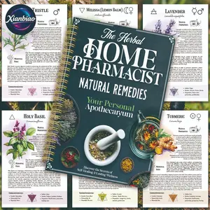 A5 Herbal Learning Guide, Plant Illustrations, Efficacy Features, Magical Uses, Portable Design, Healthy, Ideal for Herbalists, Wicca Practitioners, Therapy Enthusiasts