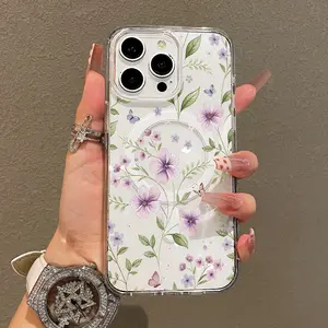 Soft Girl Magnetic Case for iPhone11/12/13/14/15/16/17/promax, Blueberry Duckling Lightweight, Drop-Proof, MagSafe Compatible | Perfect for Teen Girls