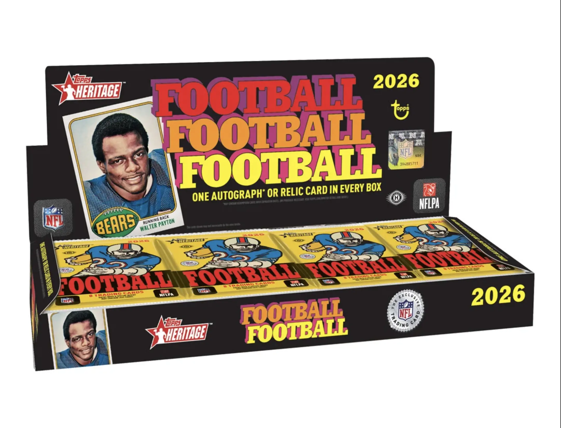 2026 Topps Heritage Football Hobby Box 2026 Topps Heritage Football Hobby Box