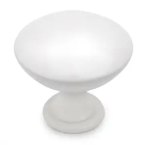 Cosmas 5305WH White Round Cabinet Knob