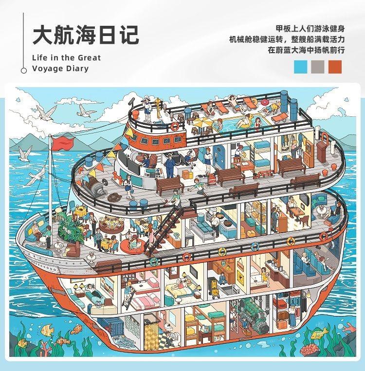 JoyJolly Telado Vol 10 Scene Sticker Book Urban Cubicles DIY Gifts Crafts Miniature Collection with 7 New Scenes