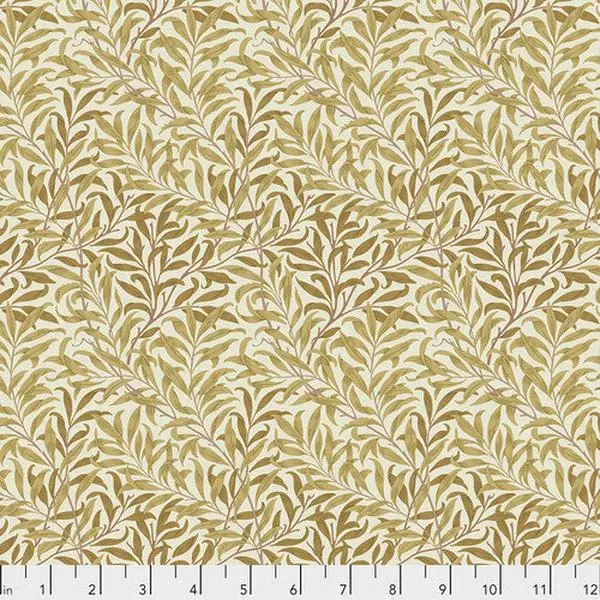 Fabric FreeSpirit Morris & Co. Gold Willow Boughs by the Quarter Yard PWWM030.GOLD