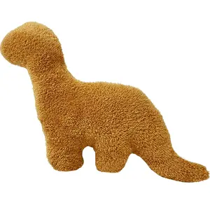 Dino Nugget Brontosaurus Stuffed Animal, Cushion Cute Dino Plush Toy For Decoration, Birthday Plush Gifts for Kids Boys Girls cute room decor
