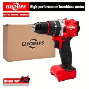 ELECMAPS Brushless Power Tools - Drill/Drill Wrench Combo Set, Electric Impact Drill, Ideal For Home DIY Repairs/Woodworking And Various Applications