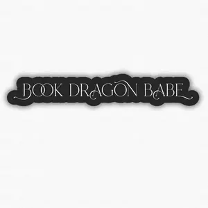 Book Dragon Bookish Sticker for Kindle, Laptop, Water Bottle, Bookish Fantasy Sticker fantasy reader bookish gift self adhesive fourth wing