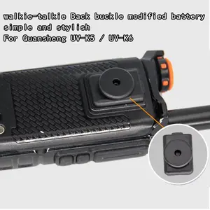 Quick-Release Back Buckle for Quansheng UV-K5 / UV-K6 Two-Way Radio ,Walkie-talkie battery modified to back buckle bracket，Walkie Talkie Accessories