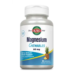 KAL Magnesium Chewables 60 mg - Nerve, Bone & Support Dietary Supplement with Nutritional Value