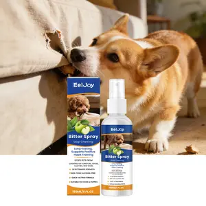 Pet anti-chew spray: corrects dog chewing behavior. gentle formula. bitter deterrent. protects furniture and belongings. behavior training aid. pet-specific