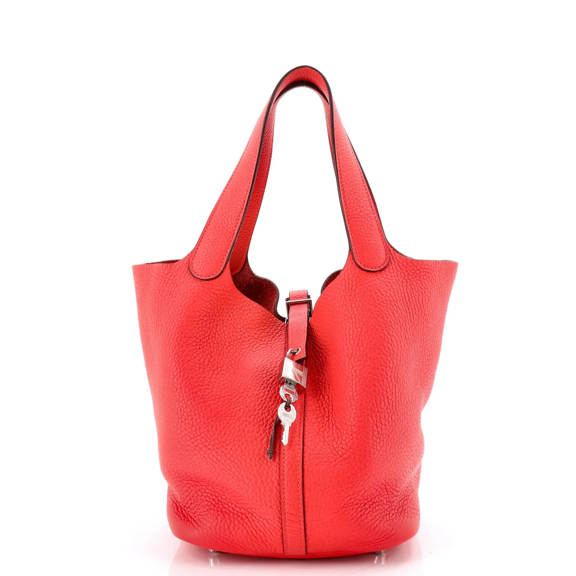 Pre-owned HERMÈS material Bucket Bags Hermes Picotin Lock Bag Clemence MM by Rebag