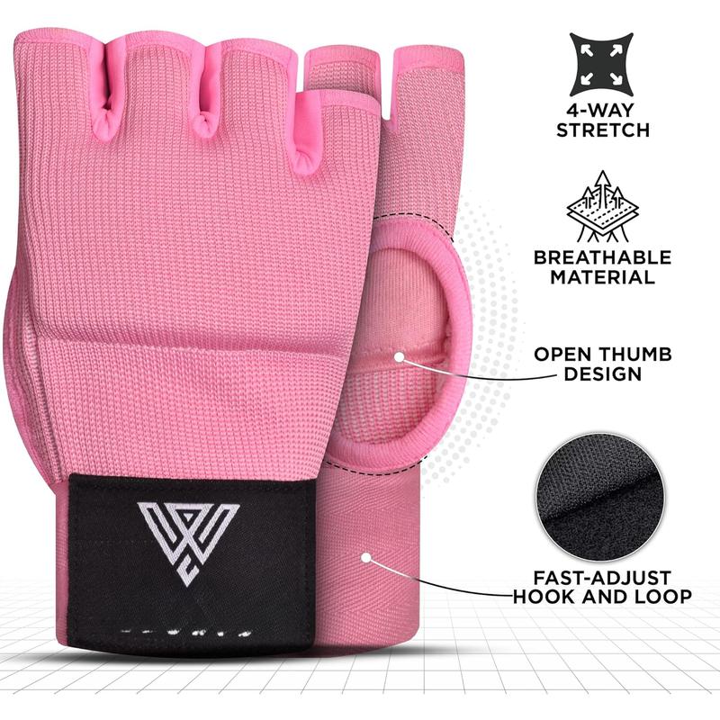 Gel Boxing Hand Wraps Inner Gloves for Men & Women - 80cm Quick Wrist Strap, Padded Knuckle Support, Fingerless MMA Muay Thai Kickboxing Wraps for , Punching & Martial Arts Gel Boxing Hand Wraps Inner Gloves for Men & Women - 80cm Quick Wrist Strap, Padded Knuckle Support, Fingerless MMA Muay Thai Kickboxing Wraps for , Punching & Martial Arts