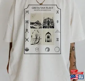 90S Greta Van Fleet Band Shirt World Tour 2024 Merch Unisex Classic Shirt, Lover Music Unisex Shirt, Graphic Tee, Gift for Fan