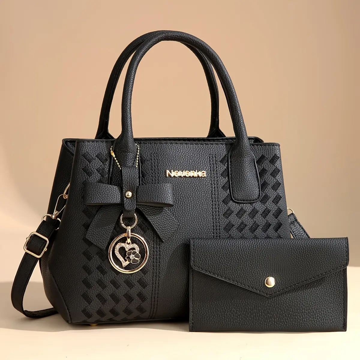 Send mom a new stylish large shoulder bag, a casual crossbody bag with letters, a handbag for women, a gift set with multiple pieces, a thank-you gift.