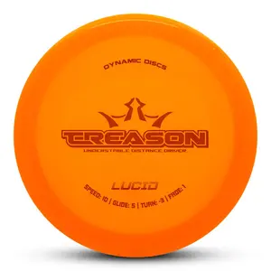 Dynamic Discs Lucid Treason Distance Driver (Stock Stamp) [Back Stock Inventory - Disc and Stamp Color WILL VARY]