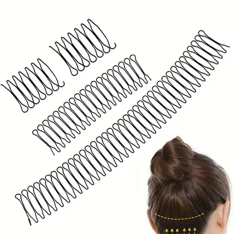 4pcs Hair Comb Set, Minimalist Casual Plain Hair Pin For Hairstyle, Hair Styling Tool For Women, Fashion Hair Accessories, Hair Style Accessory, Hair Decor, Hairpins