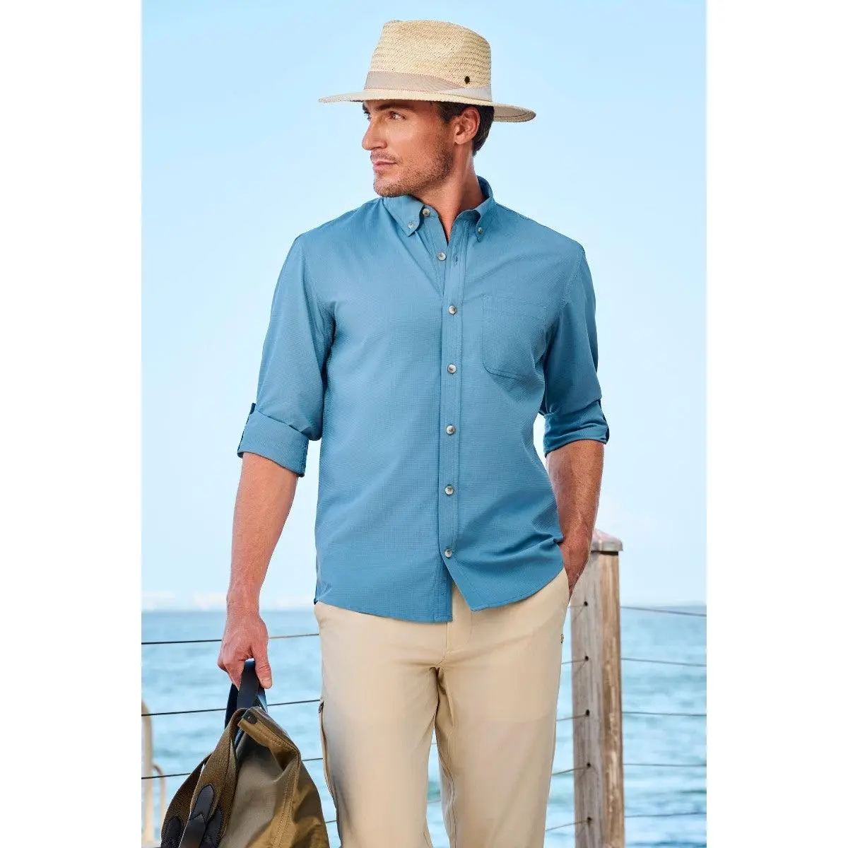 Abaco Palm | Straw Pinch Front Fedora | Natural