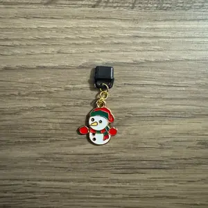 Christmas Snowman USB C Dust Plug Charms for Kindle and Book Lovers Gift