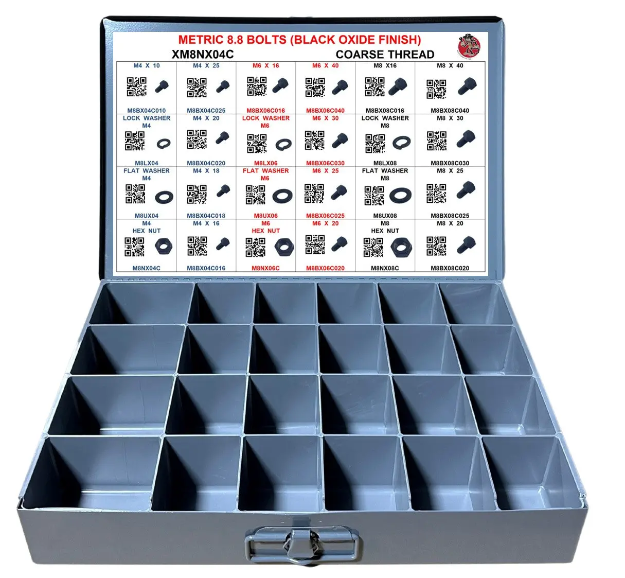 XM8NX04C DRAWER METRIC BOLTS M4 M6 M8