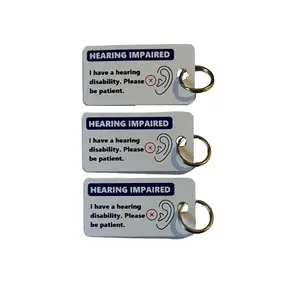 Hard of Hearing Key Tag Pack of 3
