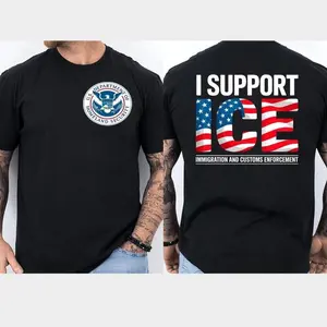 I Support ICE Vintage ICE Enjoy Deportation TShirt - Muticolors, Size S-4XL