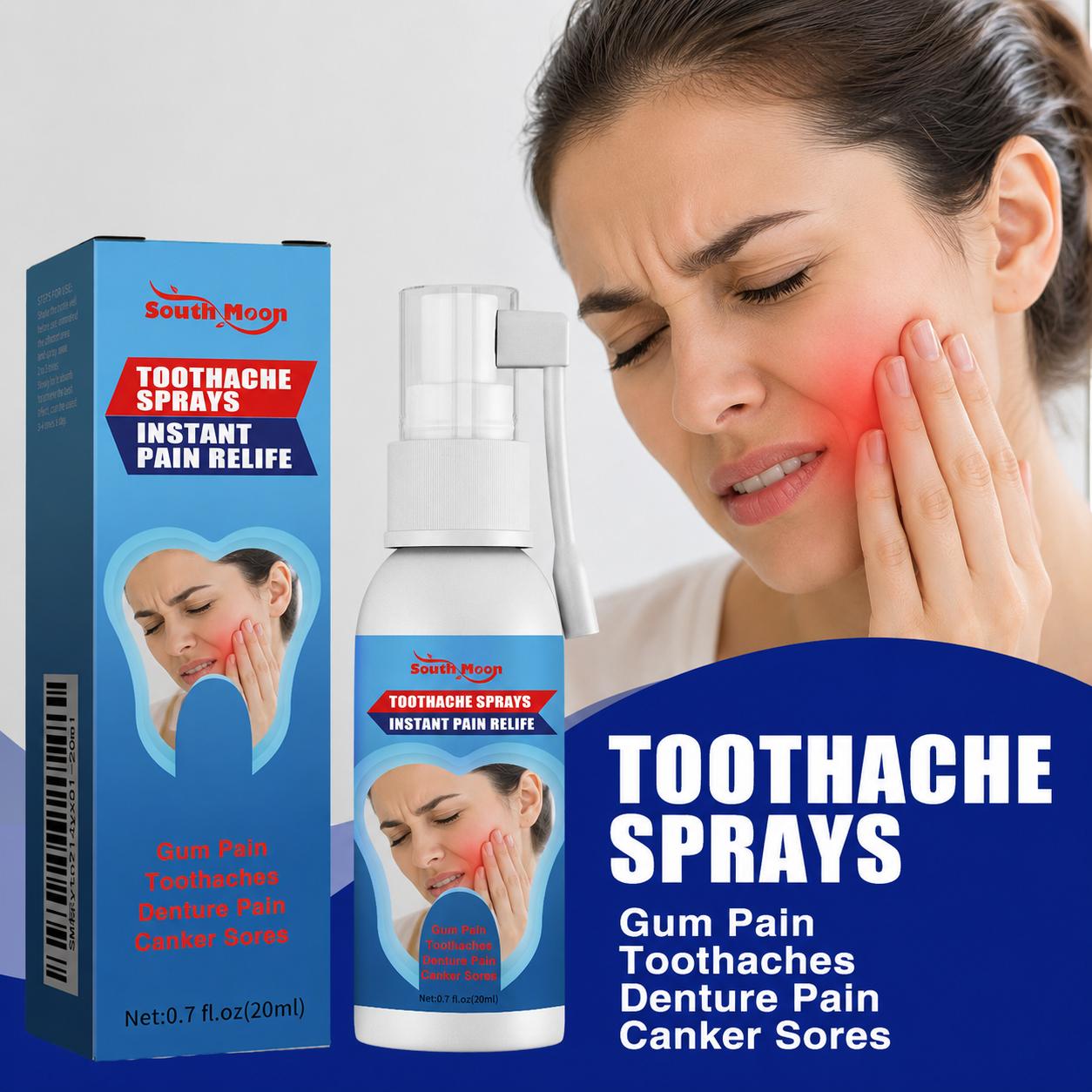 South Moon Dog Dental Care Spray – Fresh Breath & Teeth Cleaning Oral Care Spray for Dogs