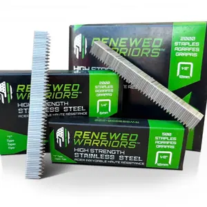 T50 Stainless Steel Staples 1/2 Marine; T/50 Type (1/2" in Leg; 3/8" Crown) T-50