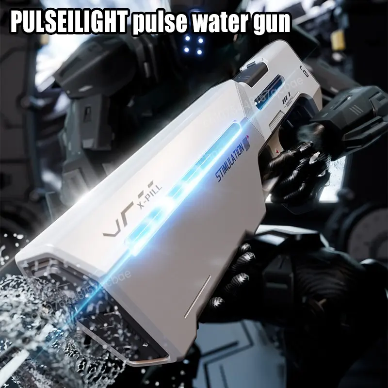 New Automatic Water Storage Gun, Large Capacity Electric Suction Toy Gun, Summer Beach Outdoor Water Toy for Boys, Gift Idea