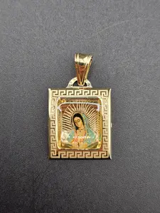 14K Gold Pendant - Virgin Mary