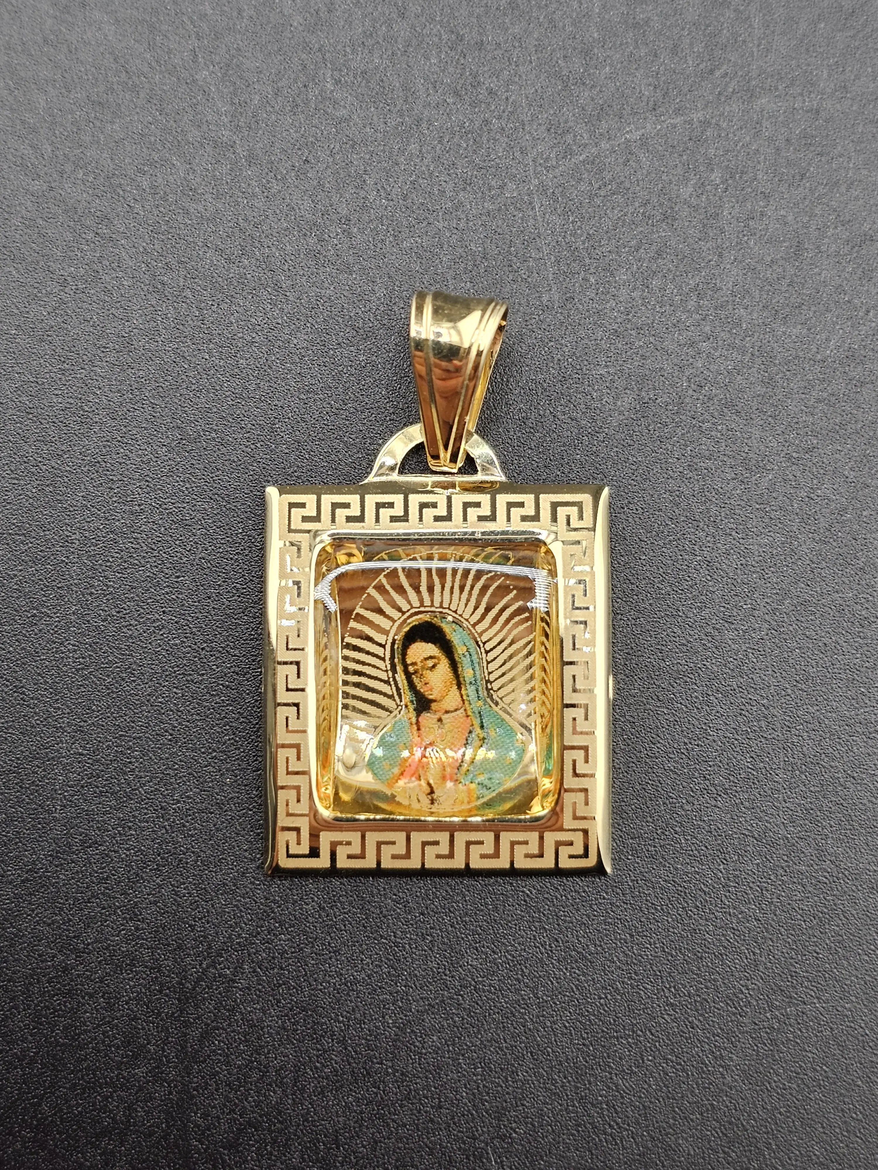 14K Gold Pendant - Virgin Mary