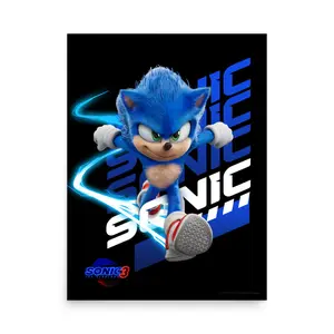 Sonic the Hedgehog 3 Sonic Premium Poster