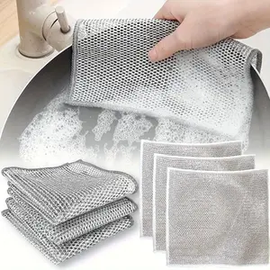 24-Pack Stainless Steel Scrubbing Cloths – Non-Scratch, Quick-Dry, Reusable Kitchen & Dish Cleaning Essentials