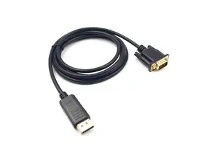 DisplayPort to VGA 6 Feet Cable, Uni-Directional DP DisplayPort Computer to VGA Monitor Cable Male to Male Gold-Plated Cord Compatible with Lenovo, Dell, HP, ASUS
