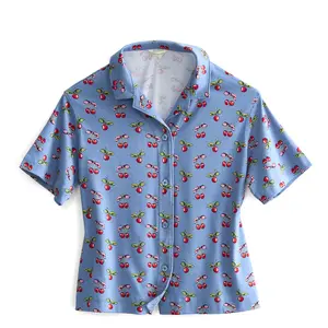 Vera Bradley Women's Short-Sleeved Button-Down Pajama Top