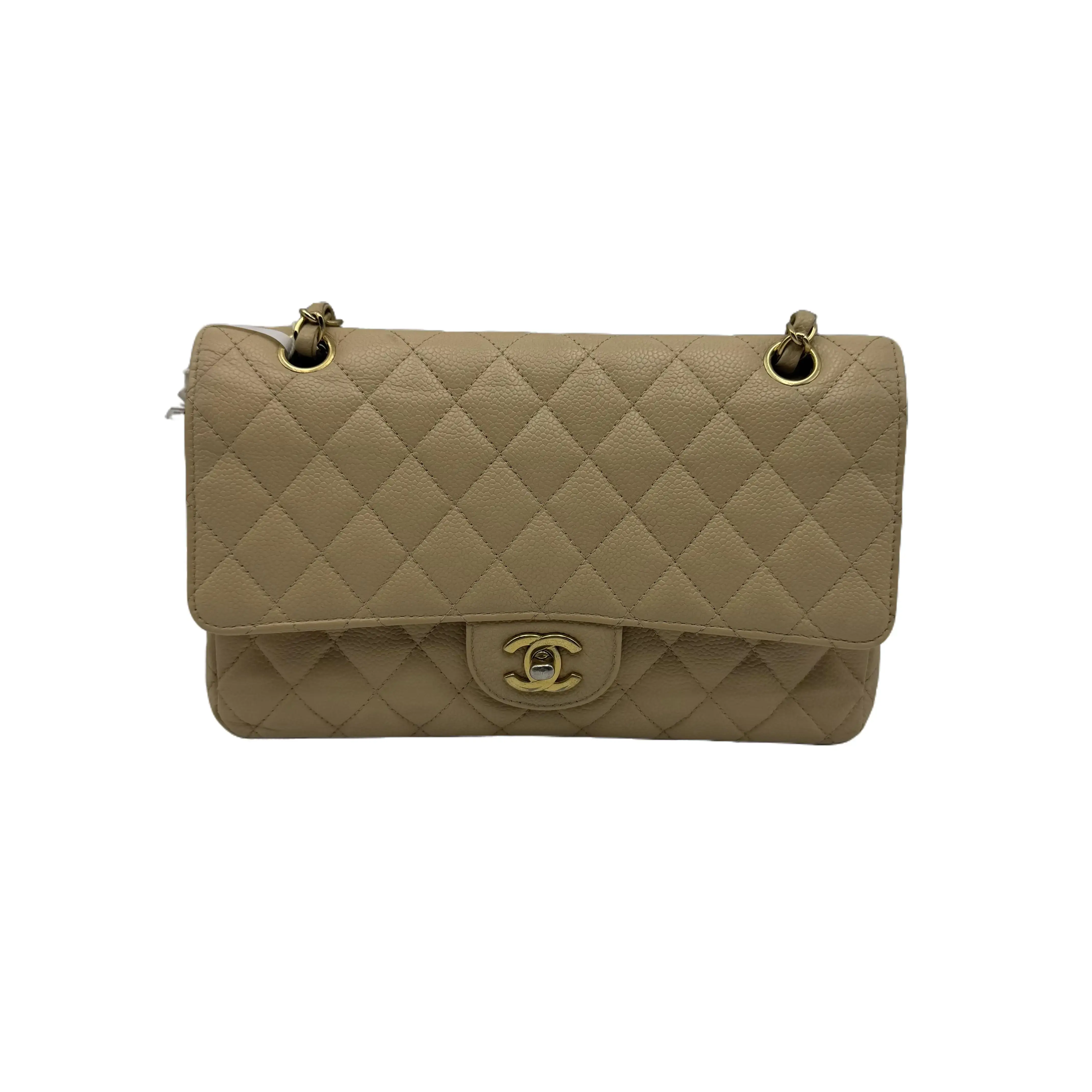 Pre-owned CHANEL france Crossbody Bags h8 Beige Caviar Medium CF Crossbody Bag 60914