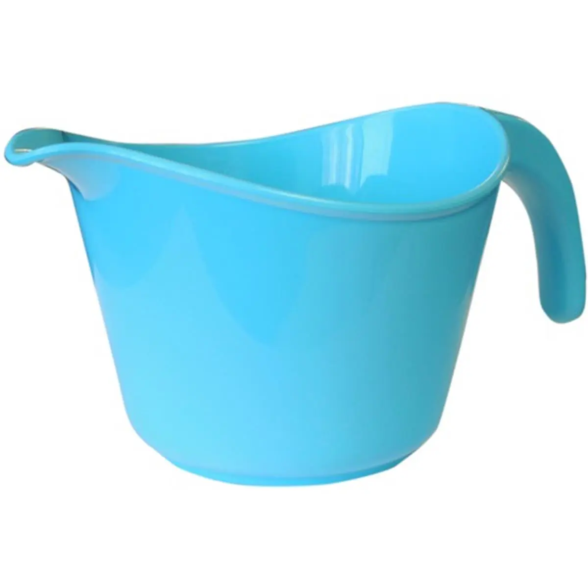 Reston Lloyd Sturdy Plastic Batter Bowl, Handy Tableware with Pour Spout and Detachable Handle - Turquoise