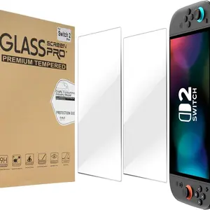 Sarlar 2-Pack Screen Protector for Nintendo Switch 2 (7.9 Inch), Tempered Glass Film, Easy Install, Ultra HD, 9h Hardness, Scratch Resistant