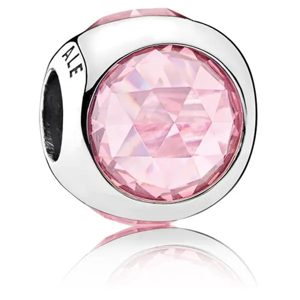 Pandora Pink Radiant Droplets Charm - 792095PCZ, Charms, Rose Cut, Collectibles, Pink Stones, Charms & Pendants
