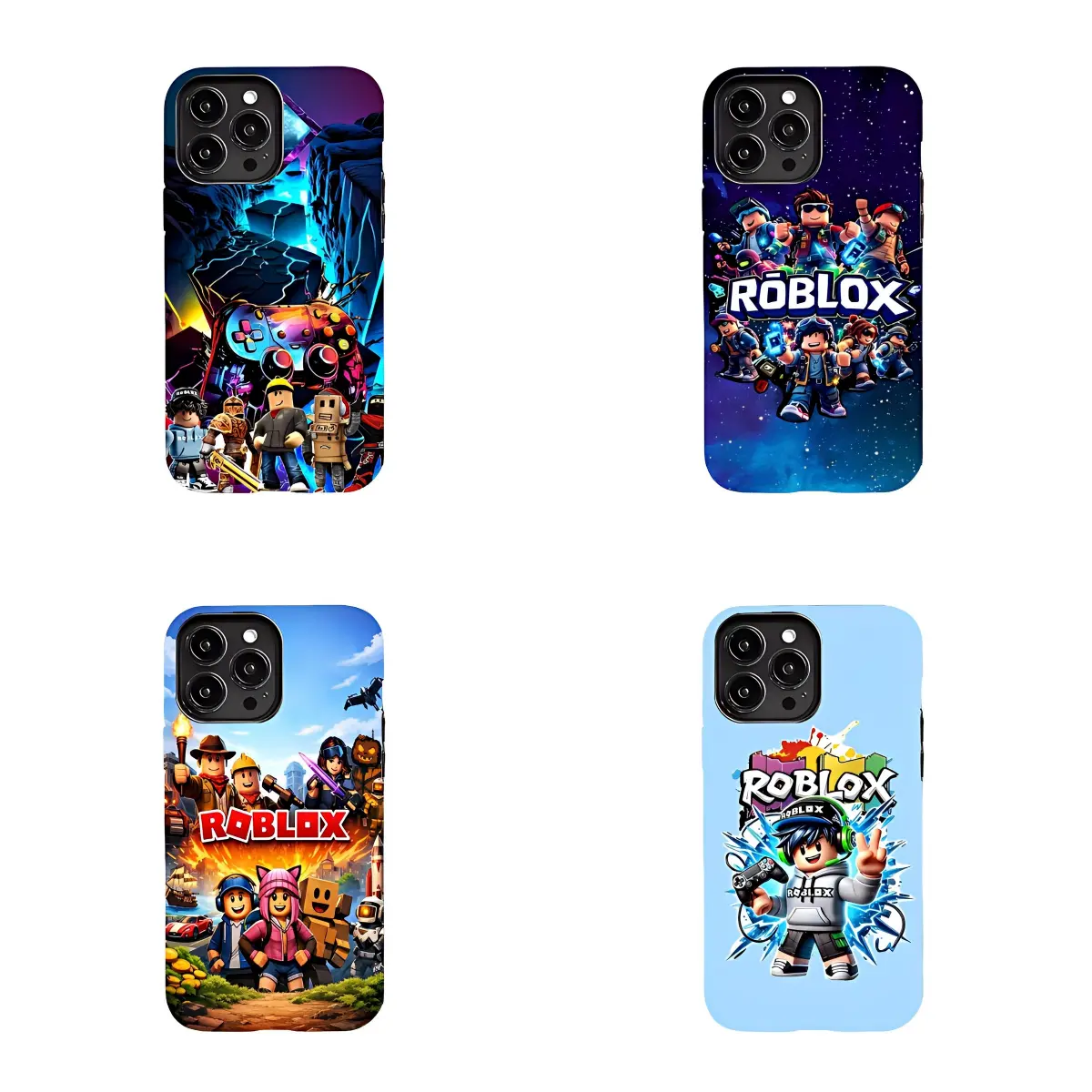 Roblox Game Phone Case Collection, Shockproof Protective Cover, Suitable for iPhone 17 16 15 14 13 12 11 Pro Max Plus, shock-absorbing, Kids & Gamer Gift Metaverse Aesthetic Rugged Bumper Heavy Duty Hard Shell Tough Armor Defender