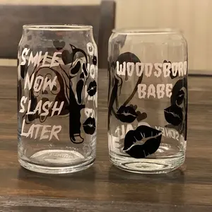 Ghostface glass can cup | Slash Later