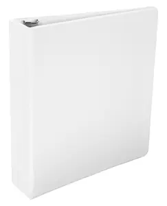 School Smart 2006455 2 in. Polypropylene D-Ring Binder, White