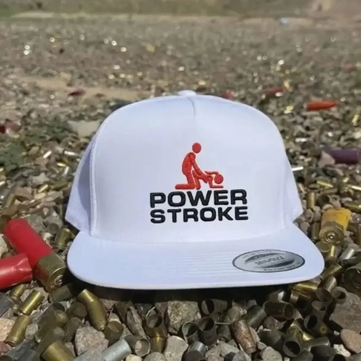 Power Stroke Trucker Hat | Adult Humor Camo Snapback Cap | Funny Diesel Style Mesh Hat | Novelty Gag Gift Cap | Outdoor Party Flat Bill Hat