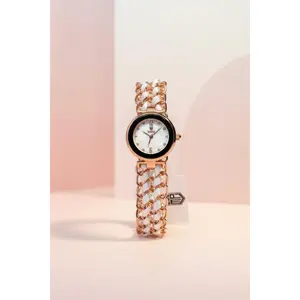 Invicta Montres Prestige 25mm Rose Tone White Dial & Band - Model MPW-0296