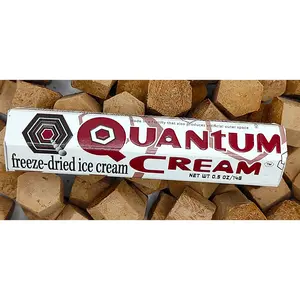O.M.Geeks Ltd QUANTUM CREAM Freeze-Dried Ice Cream Mexican Chocolate SINGLE Candy, Dairy-Free, Nut-Free, Gluten-Free, Coconut, Sweet, Snack Food